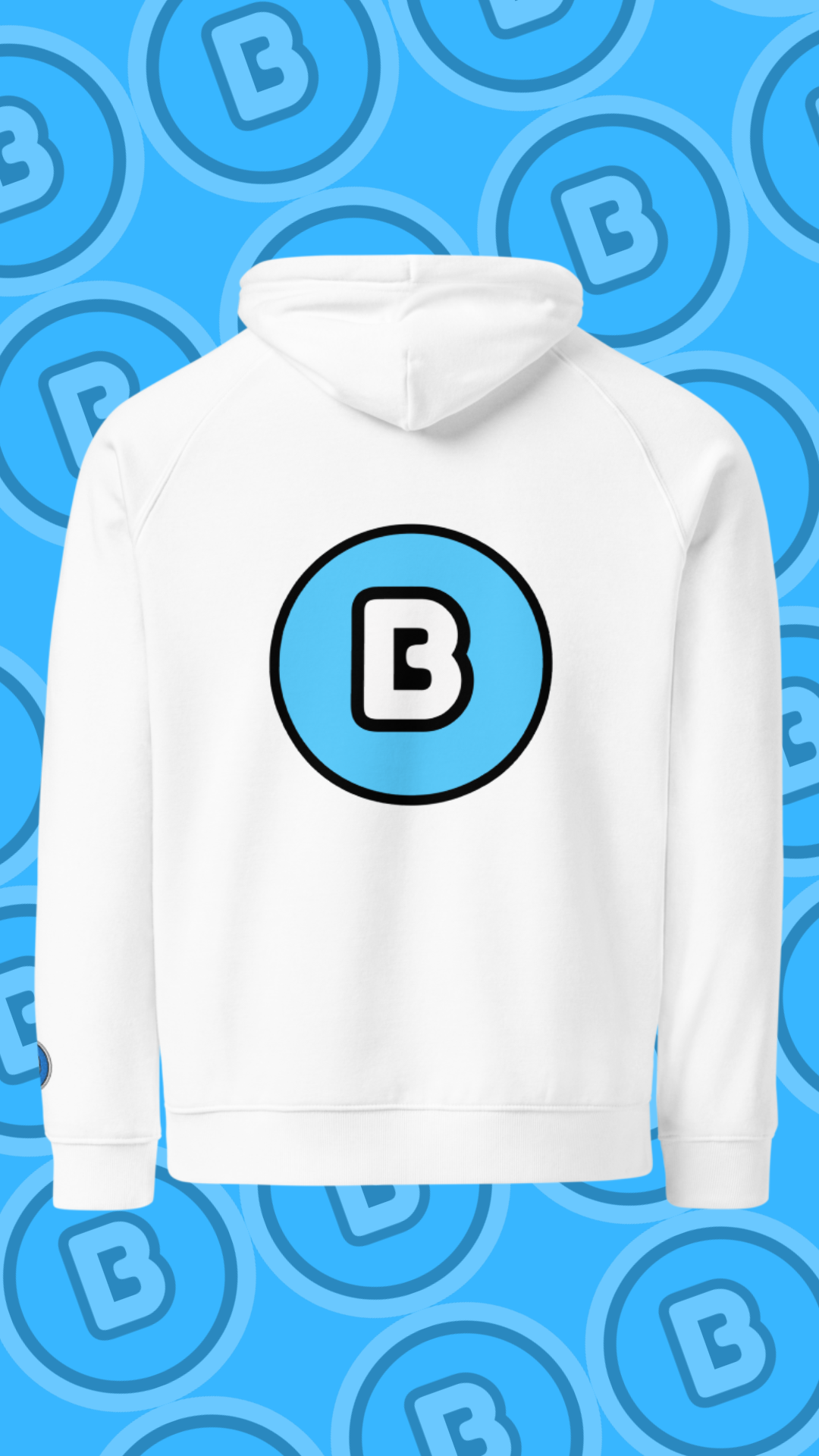 'Blue Dream' White Hoodie