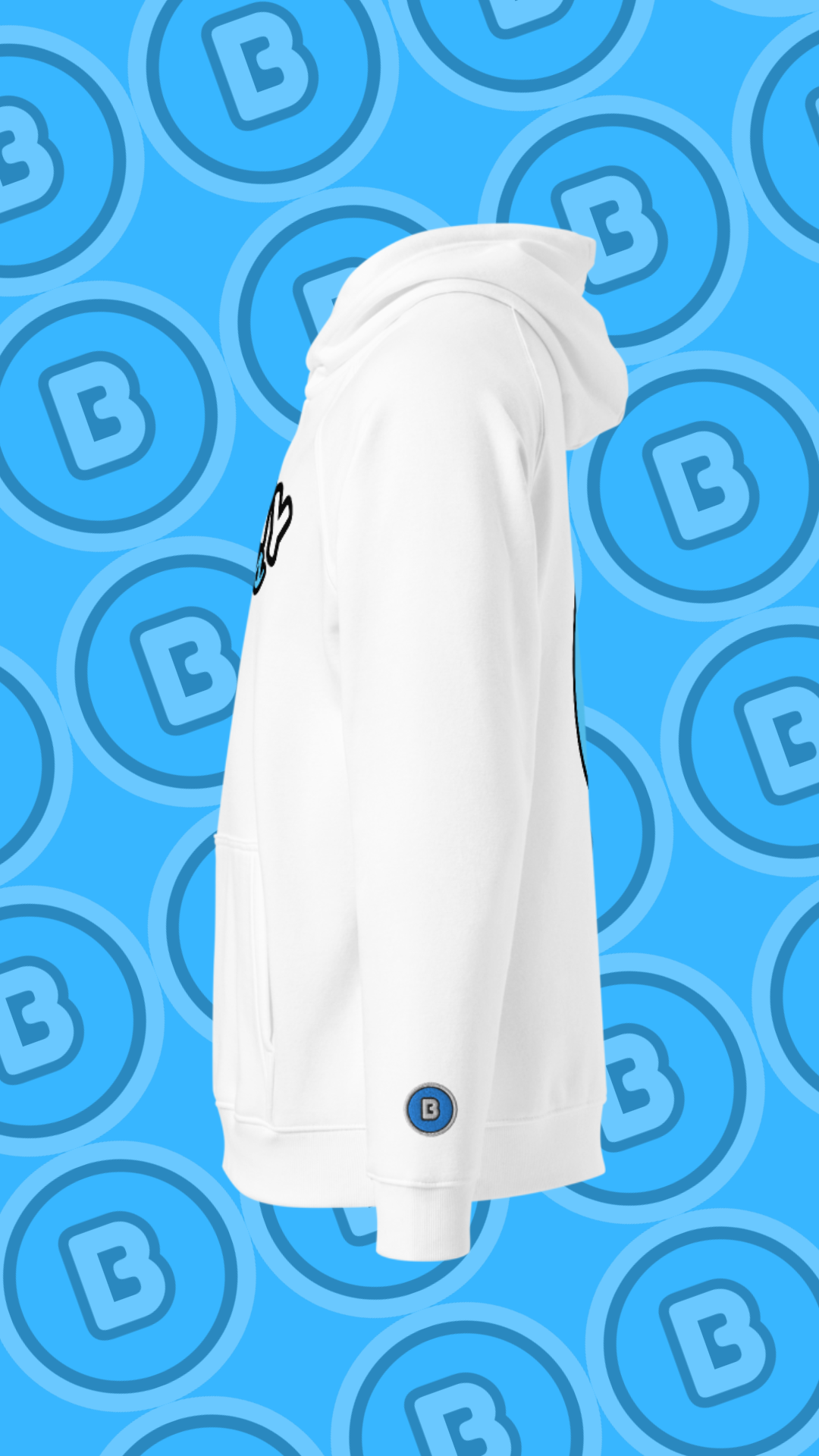 'Blue Dream' White Hoodie